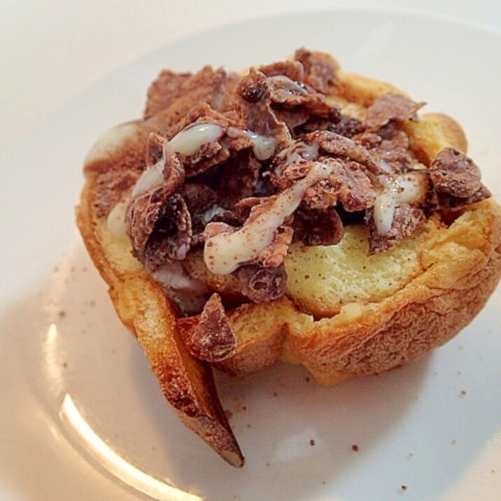 チョコフレークonシューロールケーキ レシピ 作り方 By ぷ みぃまま 楽天レシピ チョコフレークonシューロールケーキ レシピ 作り方 By ぷ みぃまま 楽天レシピ